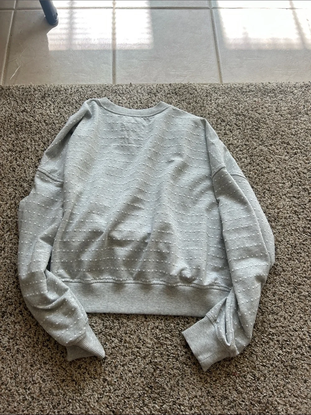 aerie Light Gray Crewneck sweater